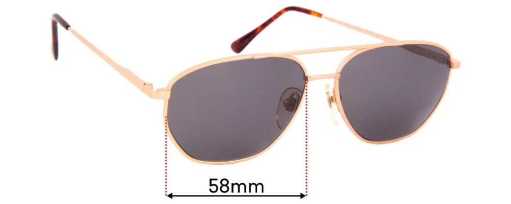 Ben-Glo Exclusive 53 Replacement Sunglass Lenses - 58mm wide